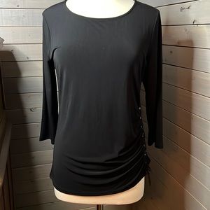 Chico’s Black side tie shirt